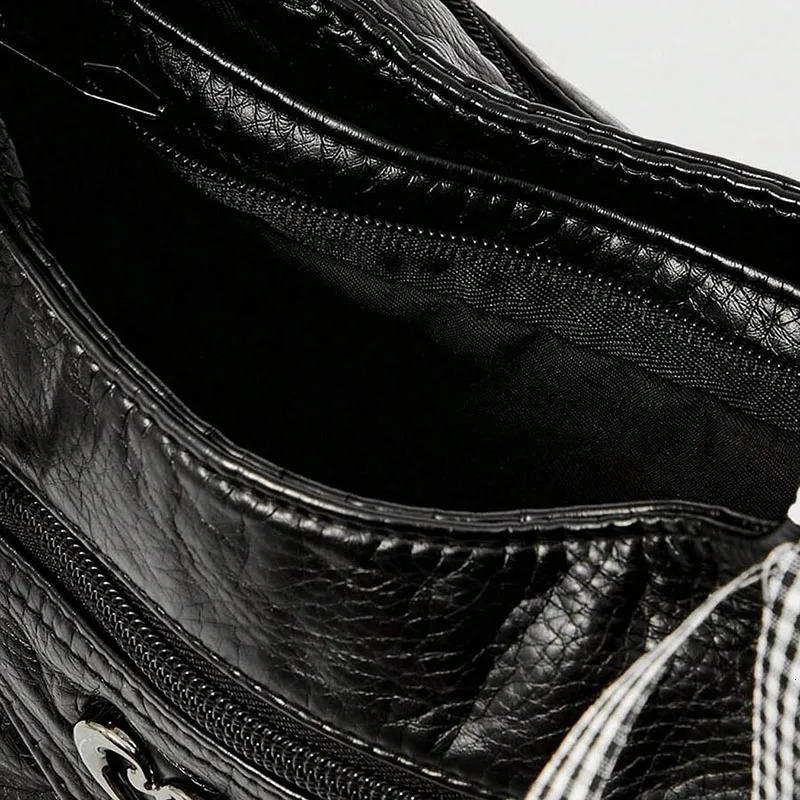 Fashionable handbag with bow pendant niche n large capacity womens armpit bag suitable for commuting to work shopping 251031