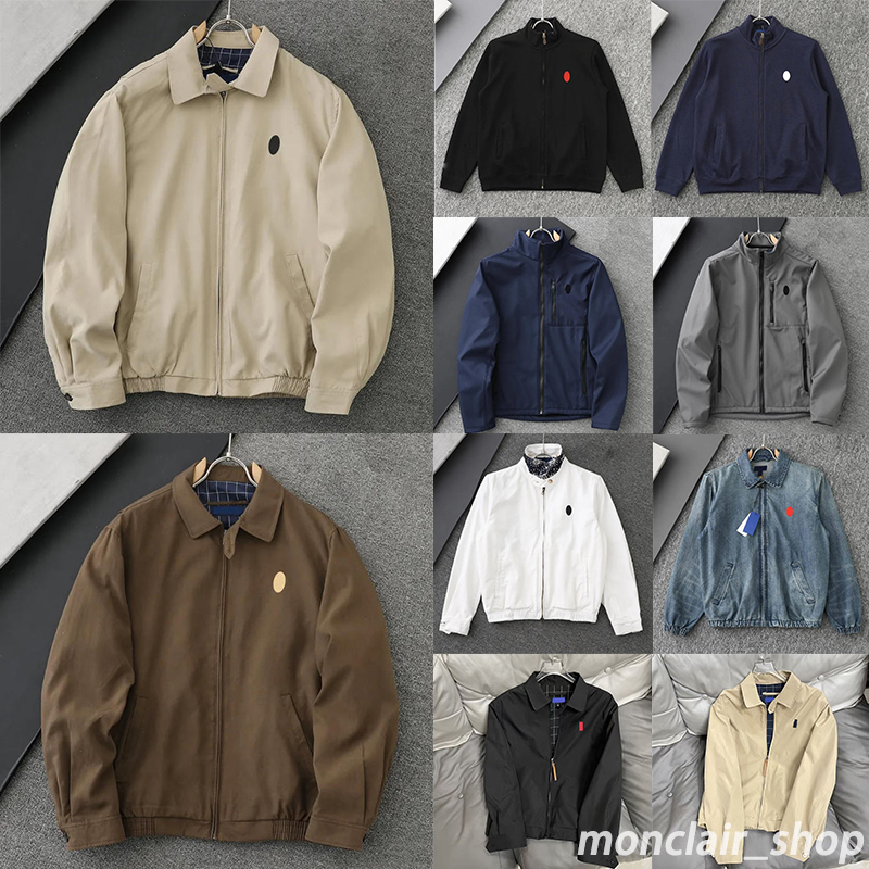 Designer Mens jackets Zipper Polo jacket Men coat Business Casual Jogger Tracksuits Tops Polo Jacket Set Casual Half Laurents Zipper jacket