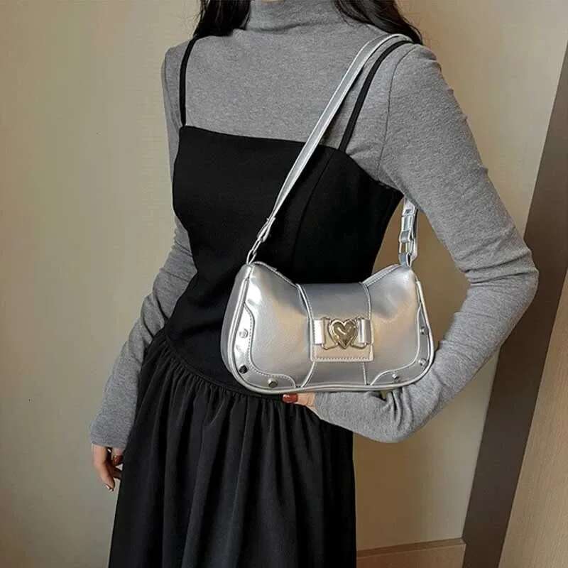 designer bag 2025 Fashion Women Shoulder Y2K Armpit Design Bolsos Pleated Underarm Bag Solid Color Messenger Bags Hobos Handbags