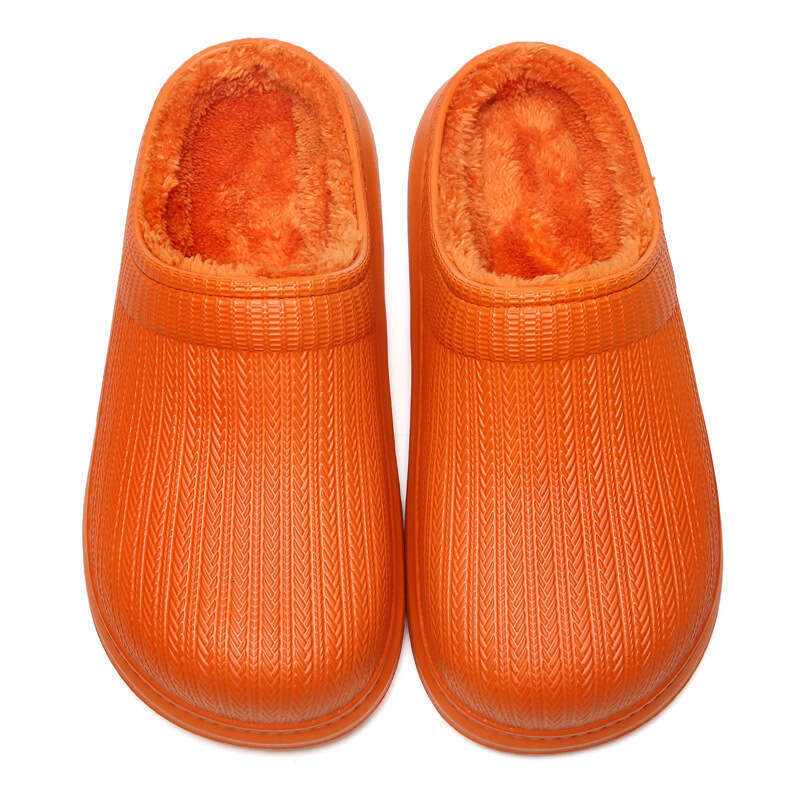 Optimal Winter New Ins Cotton Slippers for Women, Thick Bottom, Outdoor Waterproof, Outward Wearable, Fashionable, Versatile, Home Furnishing, Male