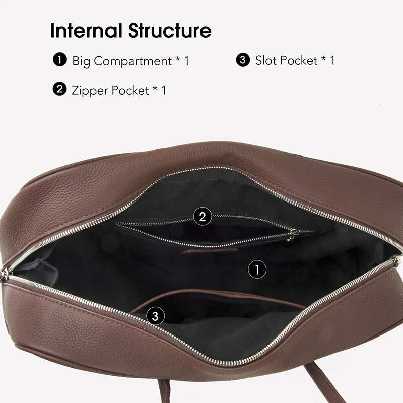 Donna-In Top Layer Cow Leather Handbag For Women Genuine Large Tote Travel Casual Commuting Shoulder Bag Soft Fashion