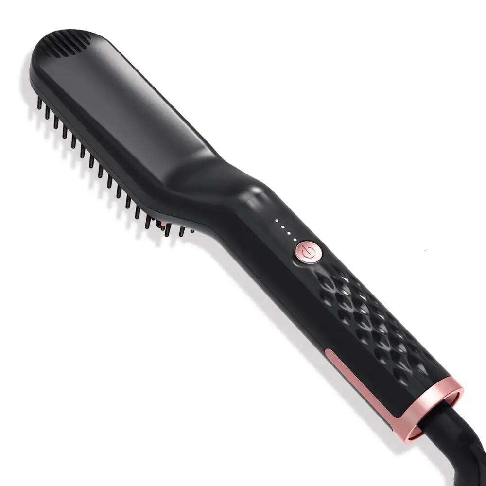 Electric Men's Hair Beard Straightener Styler Straightening Brush Smart Comb Iron Ceramic Women's Rotary Hairbrush Styling Tool Xiusiyuan251