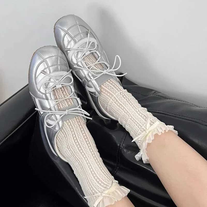 Fion Wan Casual Sneakers 2025 Summer New Korean Style Soft Bott Anti-slippery Versatile Bowtie Cut-outs Cool Sports Shoes Y251105