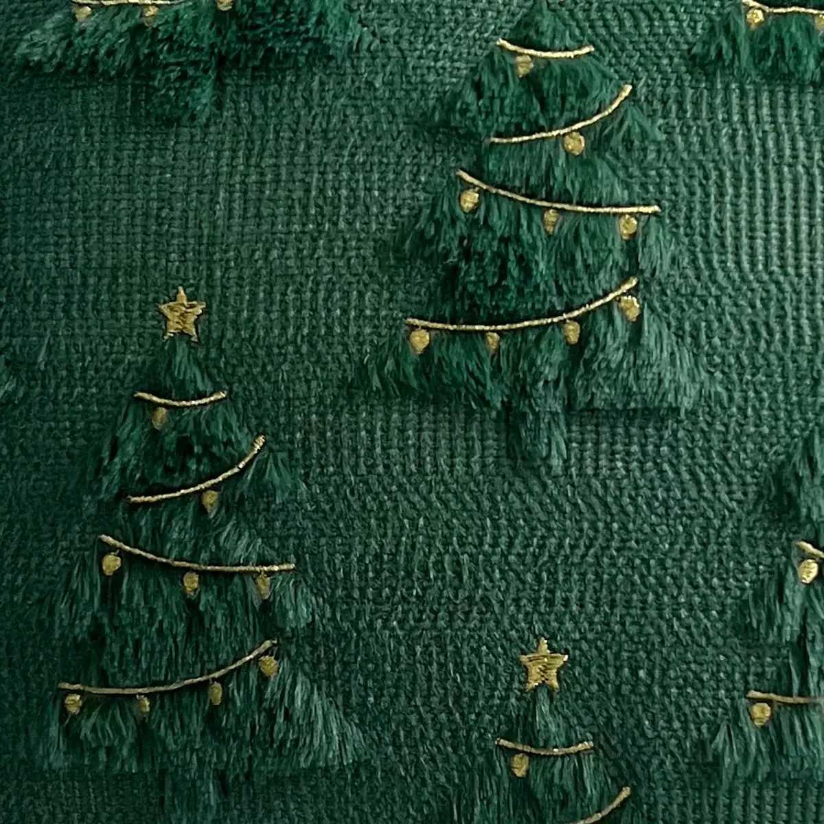 Red Christmas Throw Pillow Covers 18x18 Soft Faux Fur Pillow Cases Holiday Decorations Fluffy Plush Accent Couch Cushion Y251105