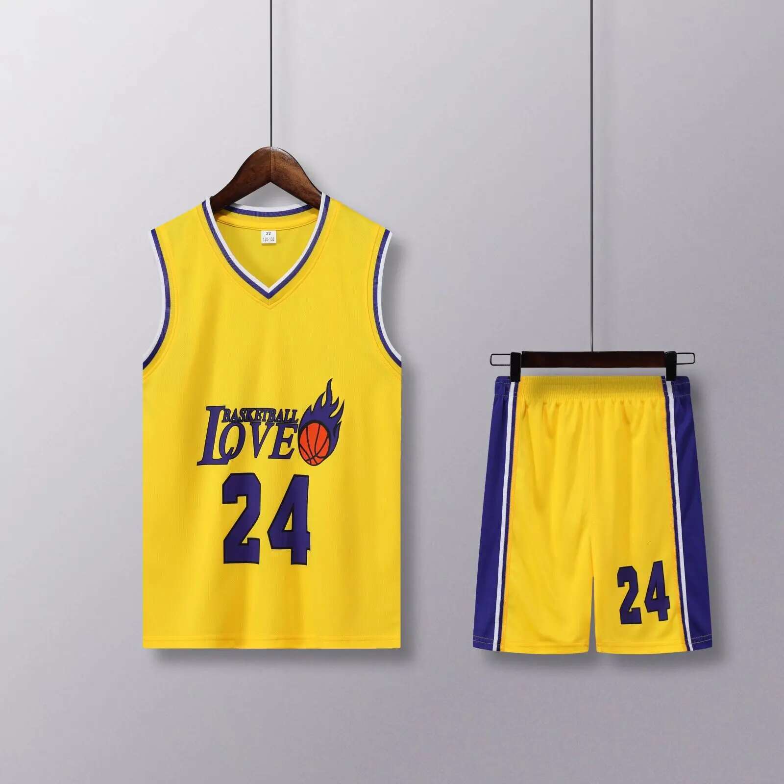 NEW 24/25 Children's clothing suit boy girl Fans Basketball Jerseys 24 game team uniform training Vest and shorts