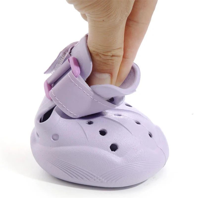 4pcs/set Water Proof Dog Shoes Summer Dog Sandals Anti-slip EVA Pet Dog Boots for Small Medium Large Dogs To Walking Running 250402