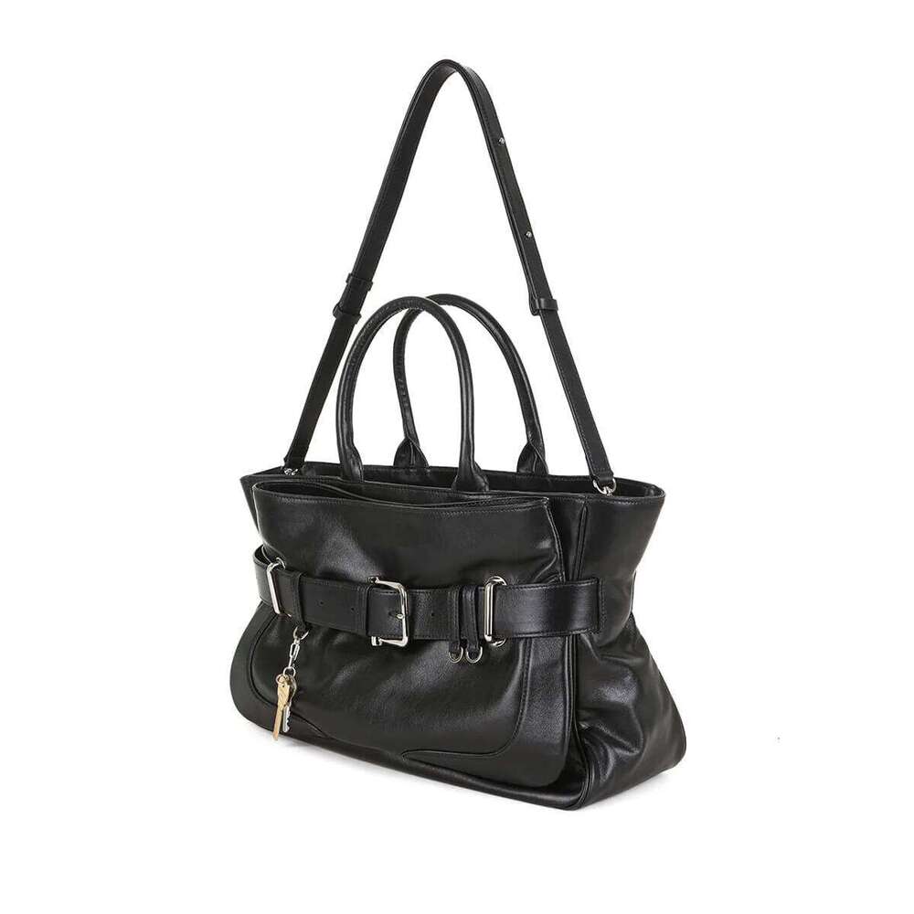 TOTE BROCLE STONE BLACK, Punk Style New Designer Large Handbags, Fashionable Crossbody Work Bag for Unisex