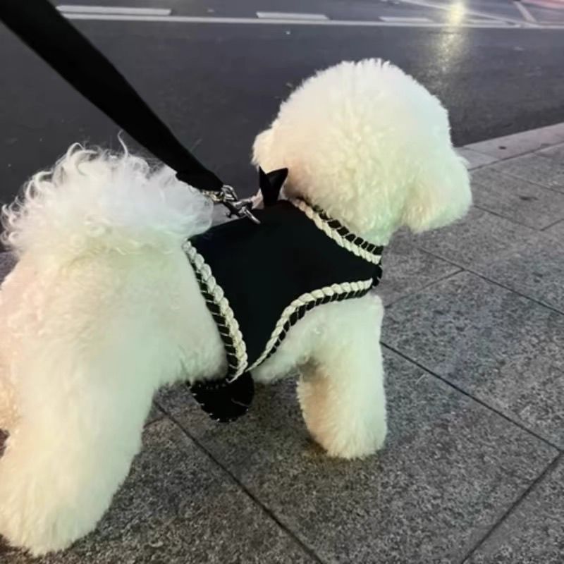 Pet Leash For Pets Pet Cats And Dogs Going Out Cat's Chest And Back Clothing Perfumed Back Vest For Cats Teddy Bear Princess Bichon Frise