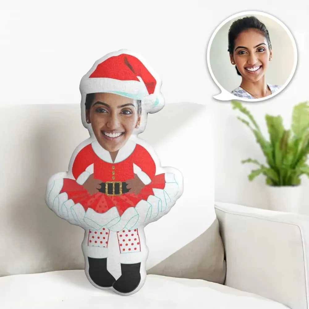 Personalized Christmas style photo pillow with double-sided design soft and comfortable suitable for decorating sofas Y251105
