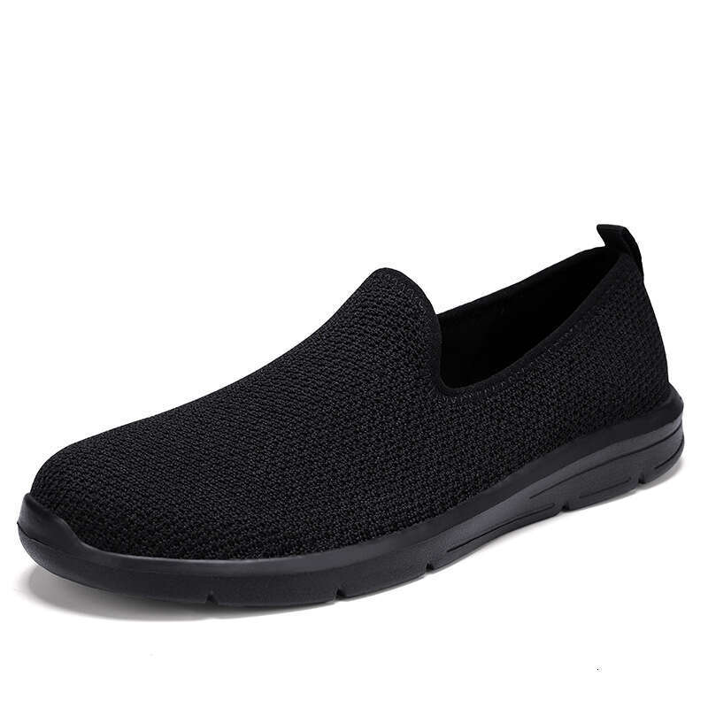 2024 Spring Summer New Lightweight Sleeve Casual Men's and Women's Large Size Flyknit One Step Lazy Walking Shoes
