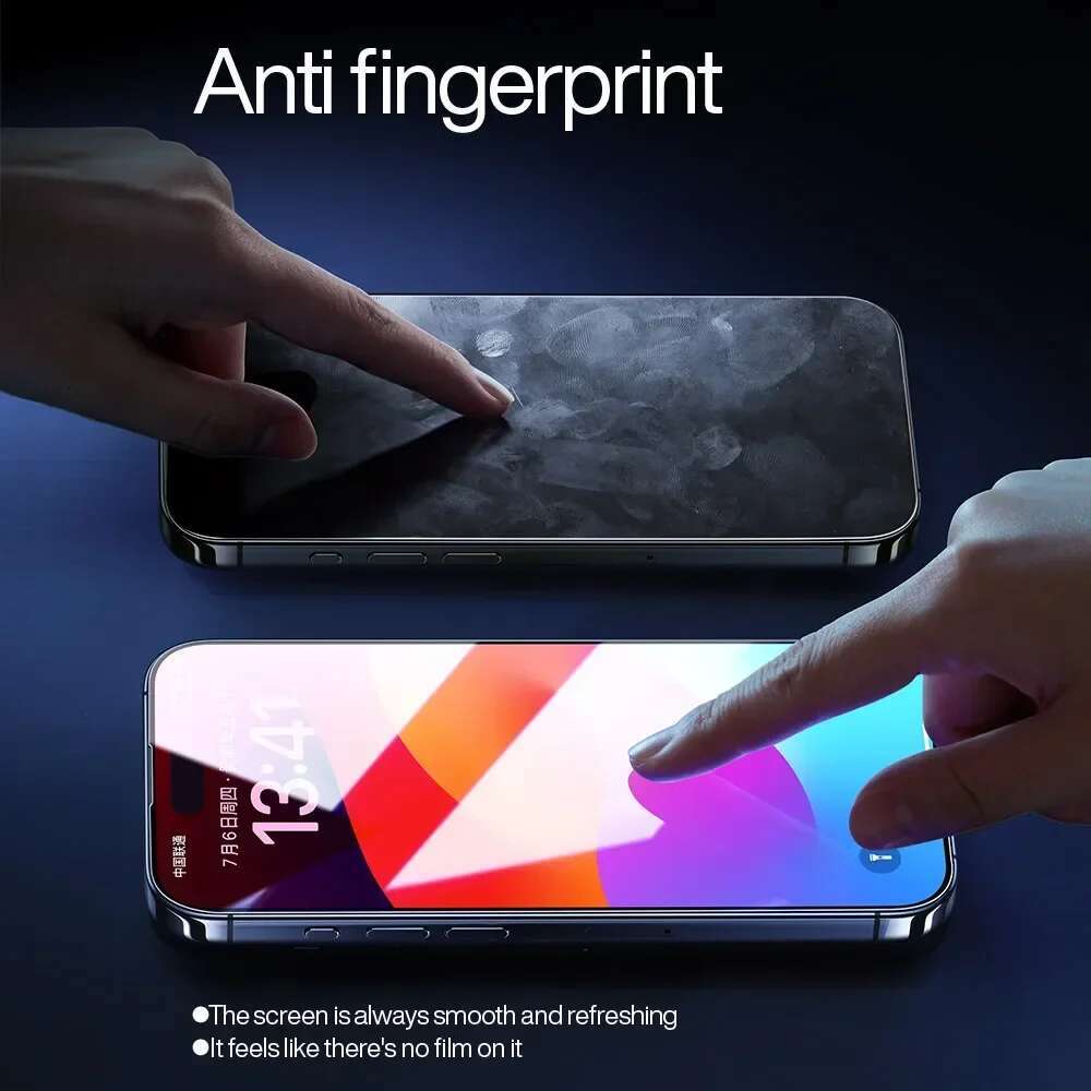 SmartDevil Full Cover Tempered Glass 16 16Pro Screen Protector for iPhone 15Pro 15 Pro Max HD Anti-blue Light