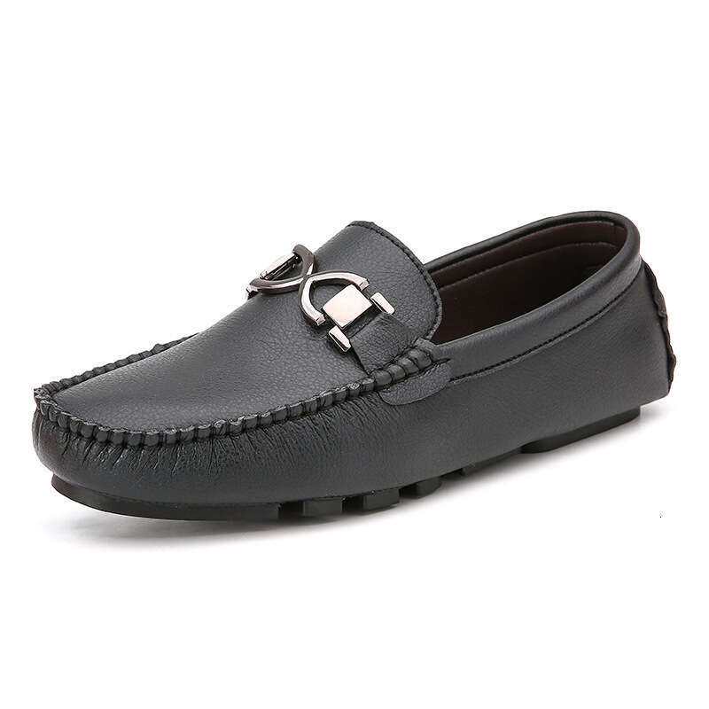 British style set foot bean 2023 spring and autumn suede casual men's big size shoes 39-45 loafers