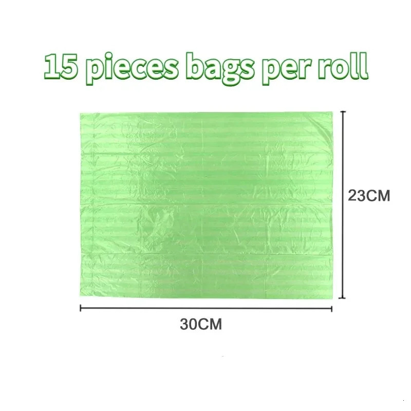 10/40 roll dog poop bag used for dogs large cats garbage bags dogs outdoors household cleaning filling garbage bags pet supplies 15 bags/roll 250403