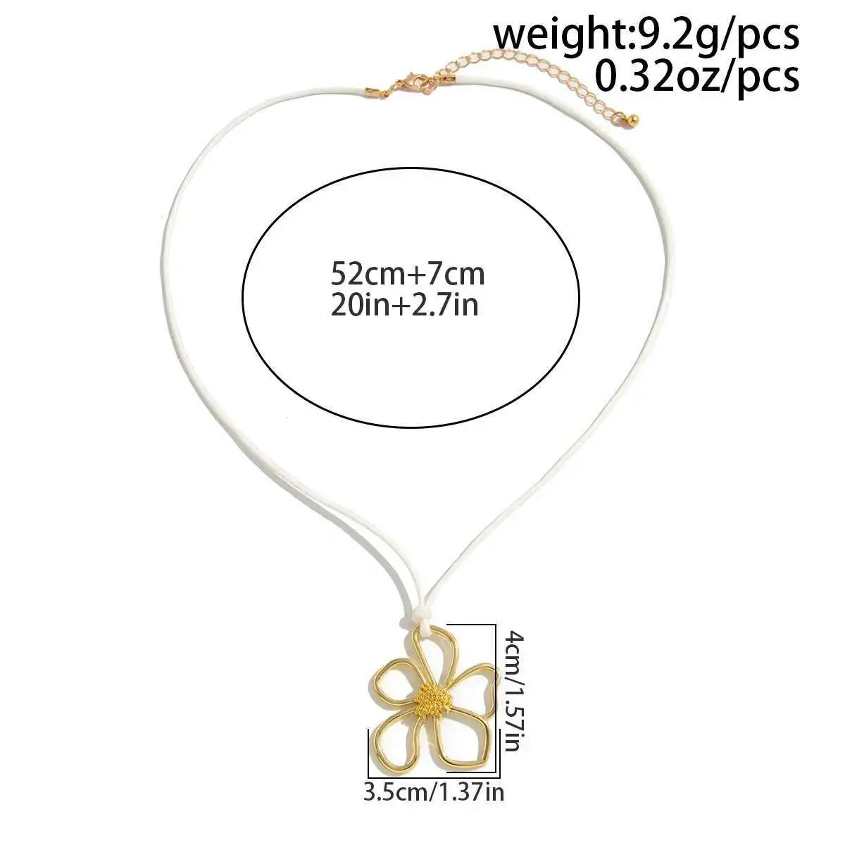 SHIXIN Trendy Gold Color Flower Pendant Necklace for Women Hip Hop stamen Floral Choker Clavicle Chain Jewelry on the Neck Y2K 251031