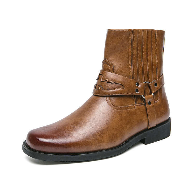 Large Western style cowboy knight boots, 38-46 men's large Chelsea boots