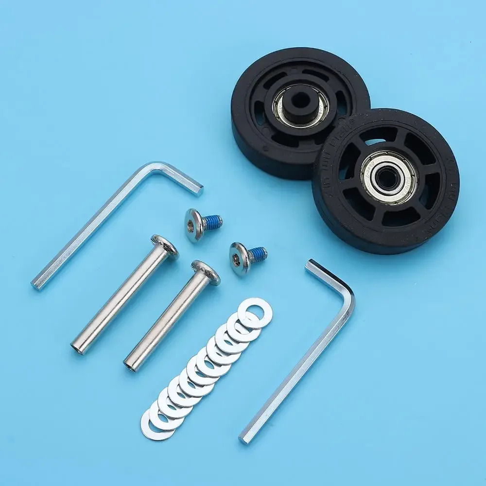 2Pcs Replacement Suitcase Wheels Wearresistant with Screw Travel Luggage Wheels Silent Caster Wheels Axles Repair Kit 251031