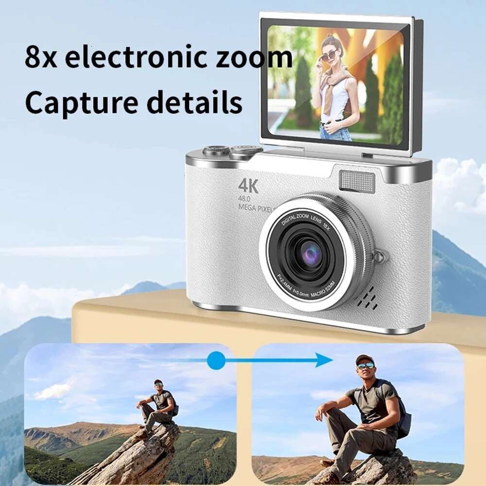 4K Digital 48MP Autofocus Vlogging 2.4inches Flip the screen 180 ° for Kid Travel Selfie Camera