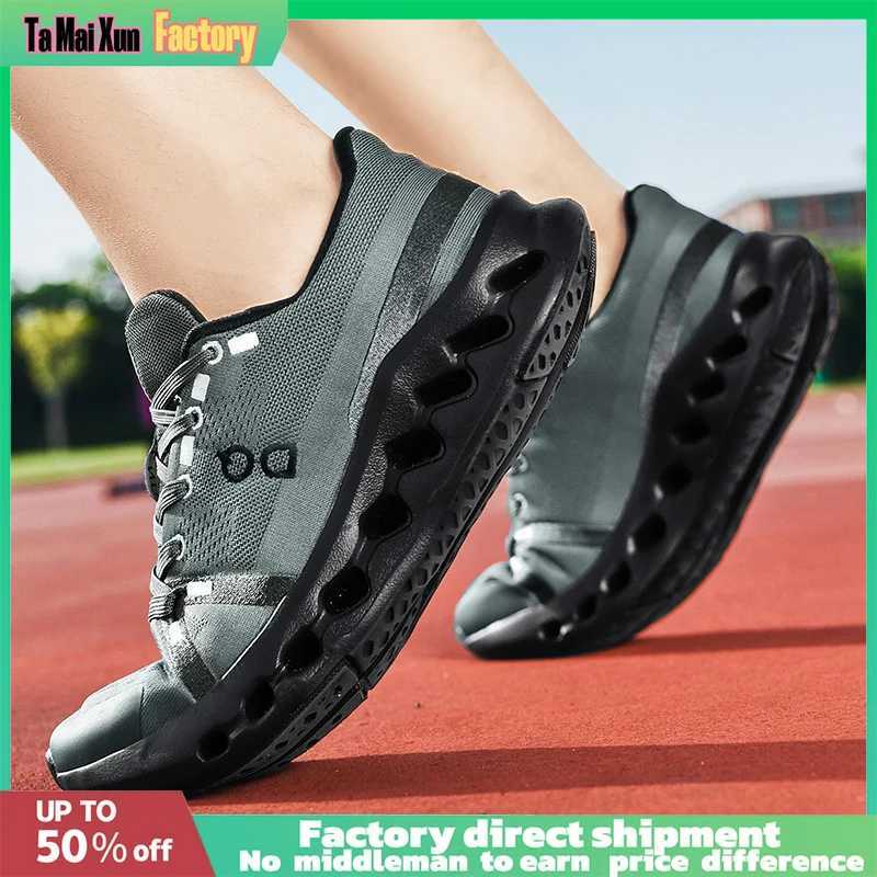 Hollow EVA Thick Soled Cushioning Design Forefoot Rubber patch Efficient anti slip Mens trainers Mens Soft Light Running Shoes Z250513