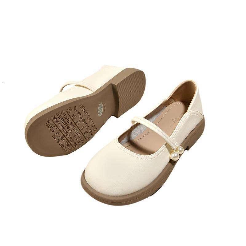 French Mary Jane Little Leather Women 2024 New Spring and Autumn Edition with Skirt for Children Single Gentle Style Evening Shoes