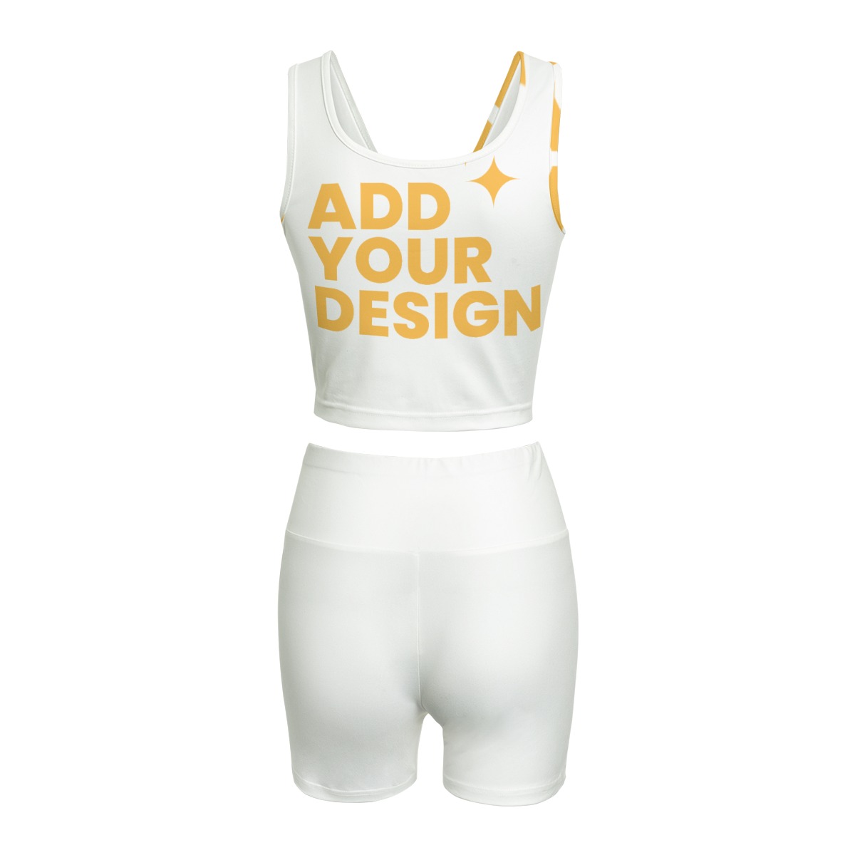 All-Over Print Women's Yoga Set, High Waist Workout Outfit 2-Piece, 4-Way Stretch Fitness Suit with Seamless Feel