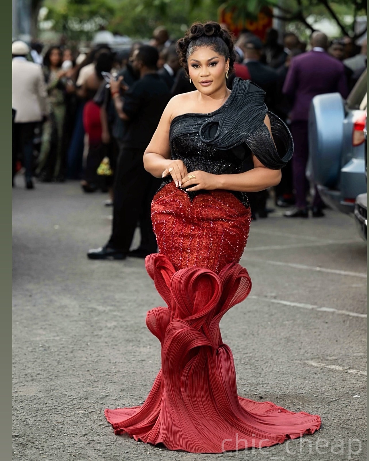 Dark Red Mermaid Prom Dresses 2026 One Shoulder Beaded Sequined Evening Formal Party Second Birthday Engagement Gowns Plus Size Dress For Special Occa