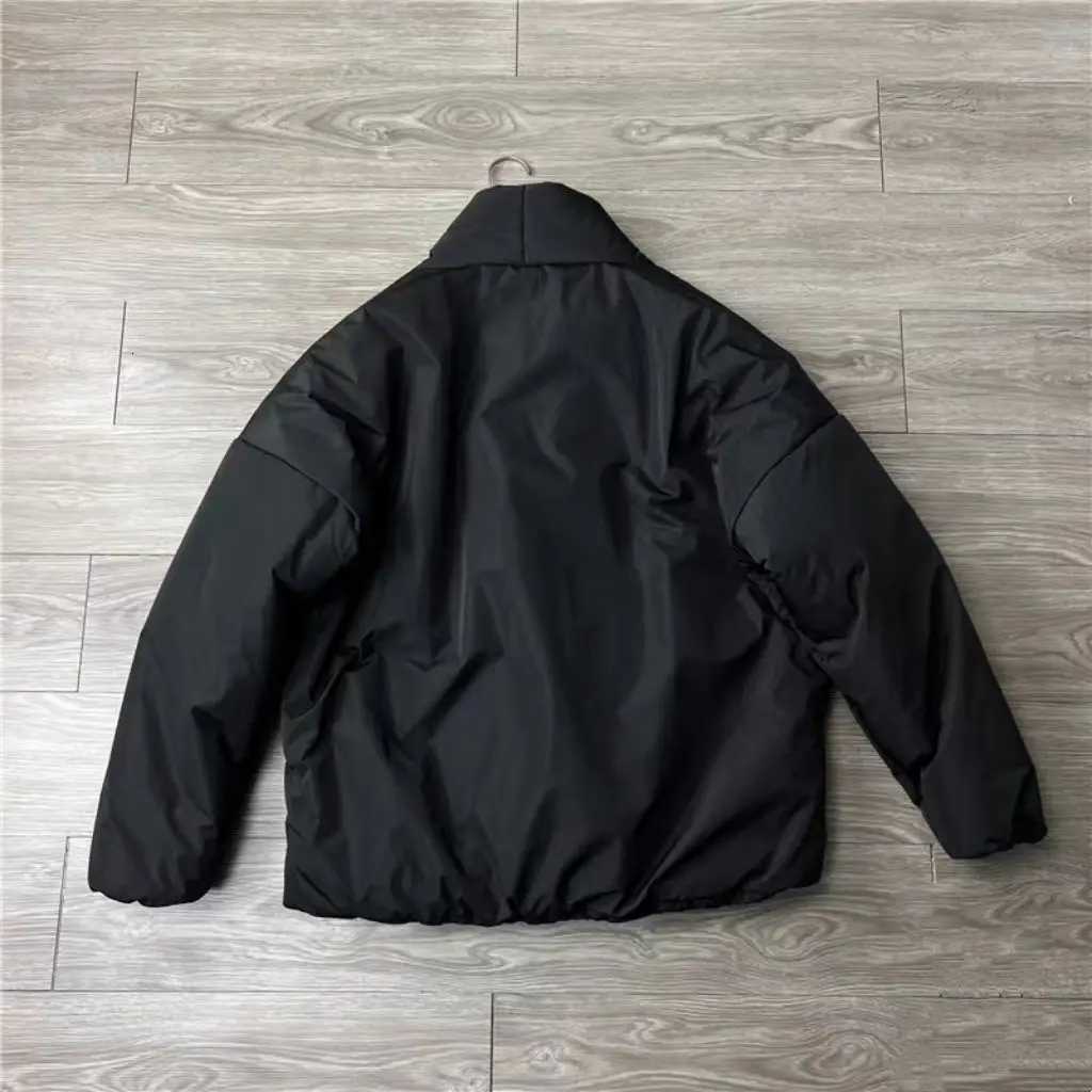 2024 Autumn/Winter New Womens Down Cotton Jacket Loose Commuter Windproof Stand Up Collar JacketT251105