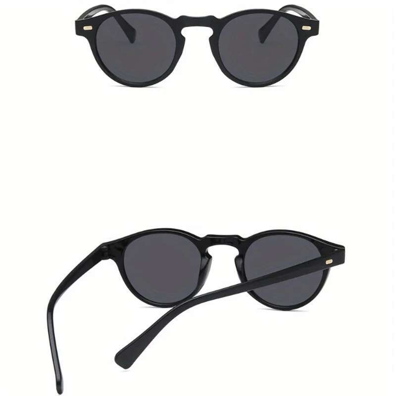 Retro Round Fashion Rice Nail Box For Men And Women Trend Joker Sunglasses