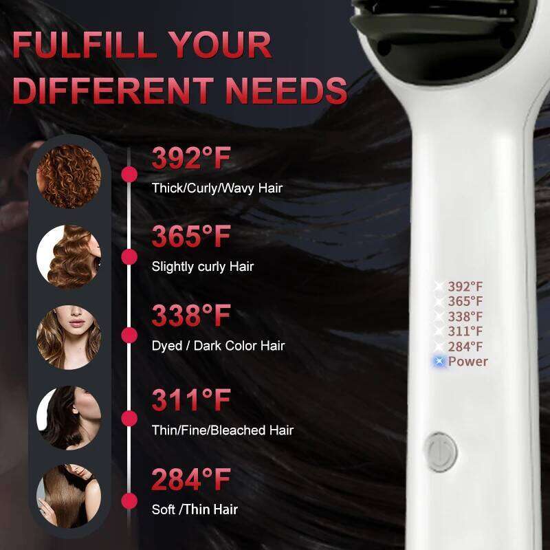 KSKIN Top Hot Sale Straightener 2 In 1 Mini Brush Multifunctional Professional Flat Iron Hair Comb Xiusiyuan251105