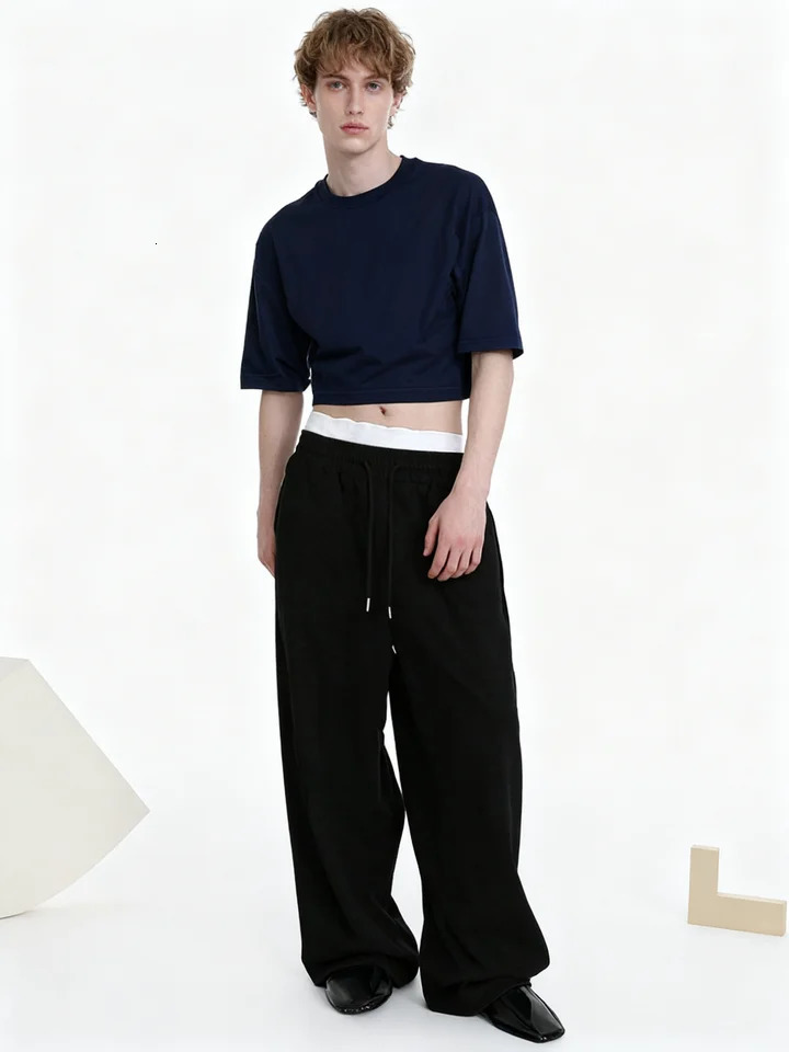 Mens Sports Pants Autumn Winter Male Solid Color Loose Fitting Leggings Running Training Casual Pants Fashion Straight Trousers 251104