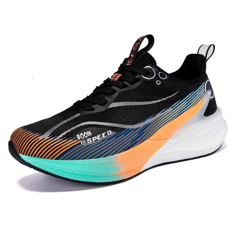 2025 New Men Running Shoes Carbon Board Marathon Shoes Wen Shock Absorption tra-Light Rebound Sports Shoes Y251104