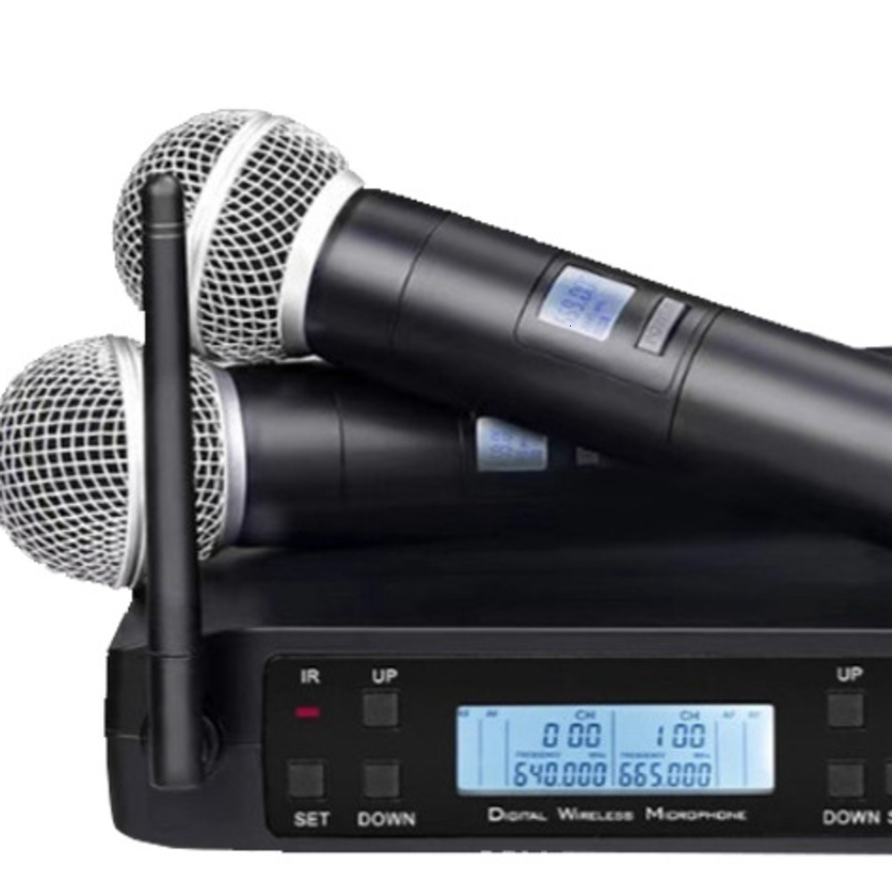 SOMLIMI GLD58 Wireless Microphone Professional UHF System Handheld Microphone Used for Stage Speeches Wedding Performances Bands Family Parties Churches 241212