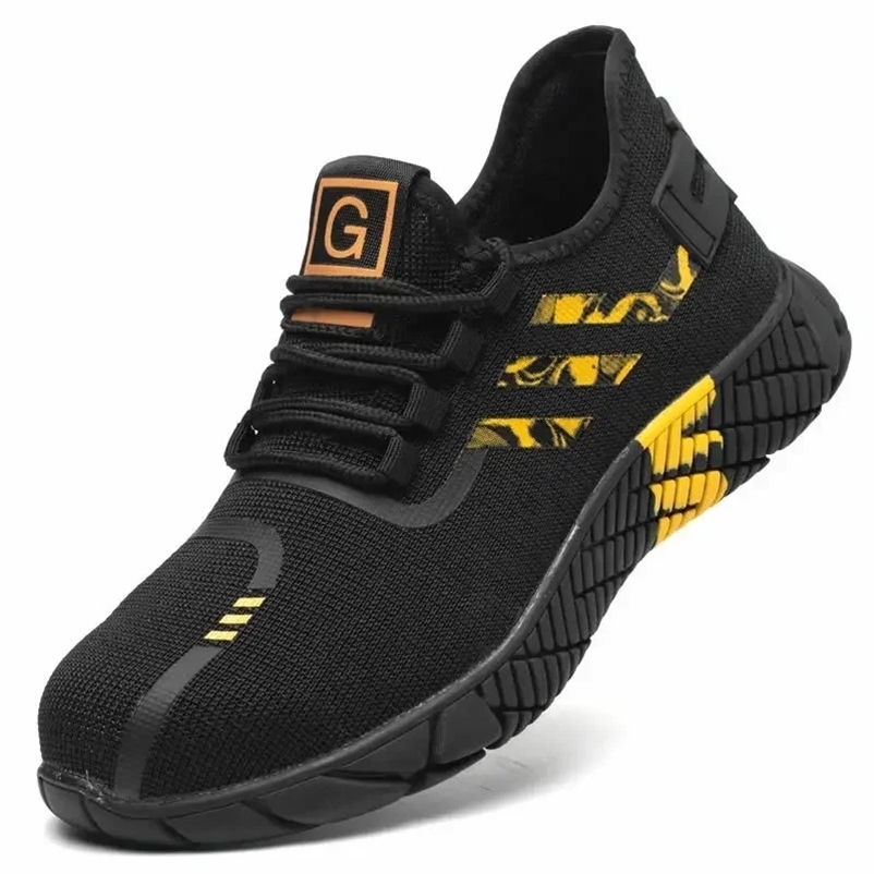 Work Sneakers Mens Safety Shoes Construction steel toe work Shoes Safety boots Mens shoes Puncture proof work summer 251104