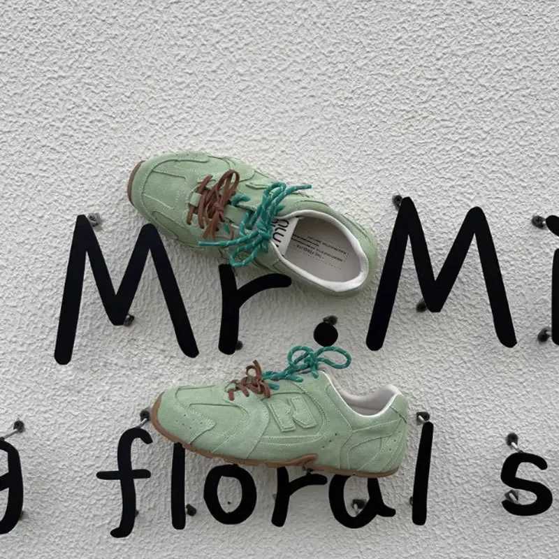 Leather Dequn Shoes Wens Spring Hot S Of The Season New Flat Bott Versatile Color Block Casual Sports Agan Dad Sho Y251105