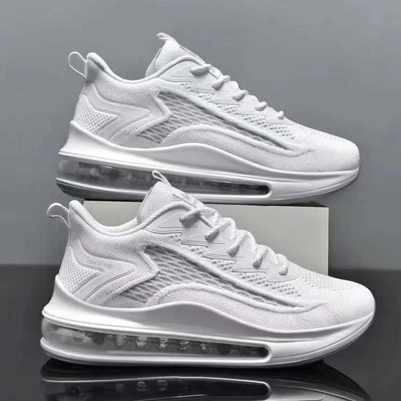 Fionable Trendy Men Air Cushion Casual Sneaker Breathable Running Shoes Men Outdoor Thick Sports Walking Sneakers Y251104