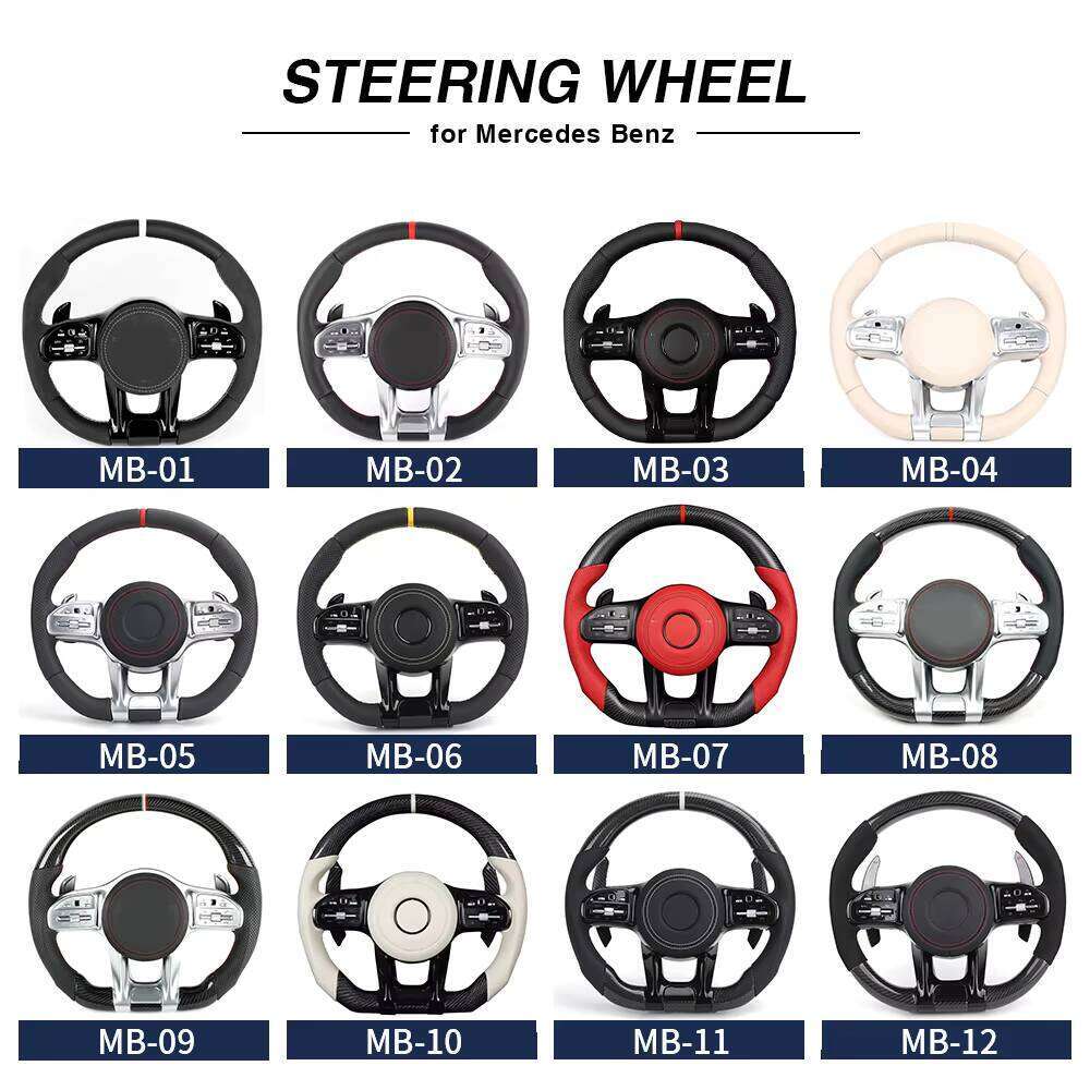 Custom Volant Half Perforated Leather Steering Wheel for Mercedes Benz W205 W222 W176 W213 GLE W166 W217 W463 G63 C217 C43 AMG