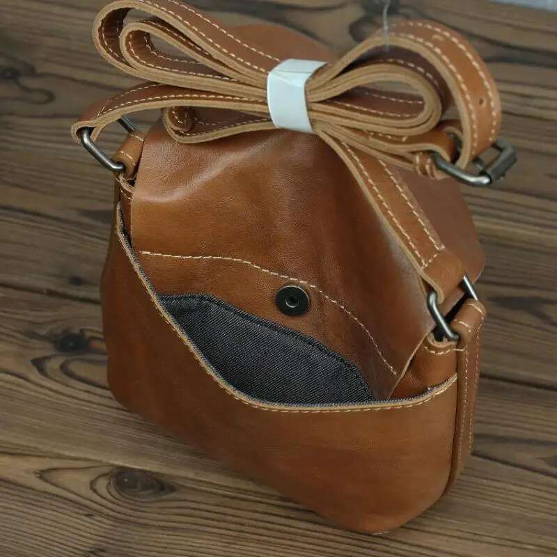 johnature retro genuine leather women bag ladies 2025 new simple first layer cowhide female shoulder crossbody bags