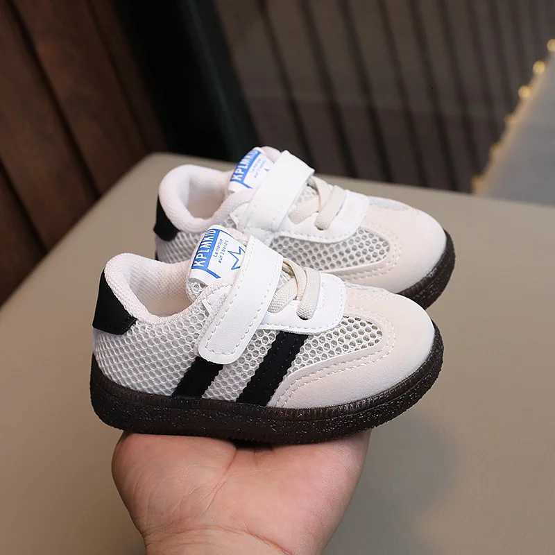 New White Casual Shoes for Baby Boy Girl Children Sneaker Breathable Mesh Fabric Kids Soft Sole Toddler Walking Shoes 1-7 YearsT251105