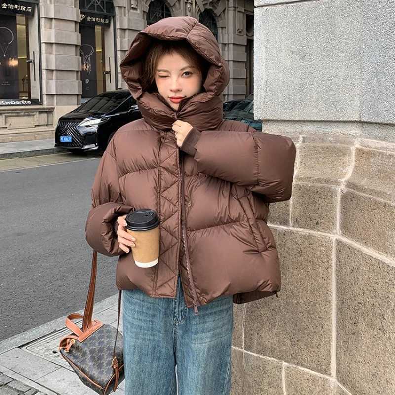 New Down Cotton-padded Clothes Womens Winter Short Thickened Fashion Cotton-padded Clothes Version Loose Cotton-padded JacketT251105