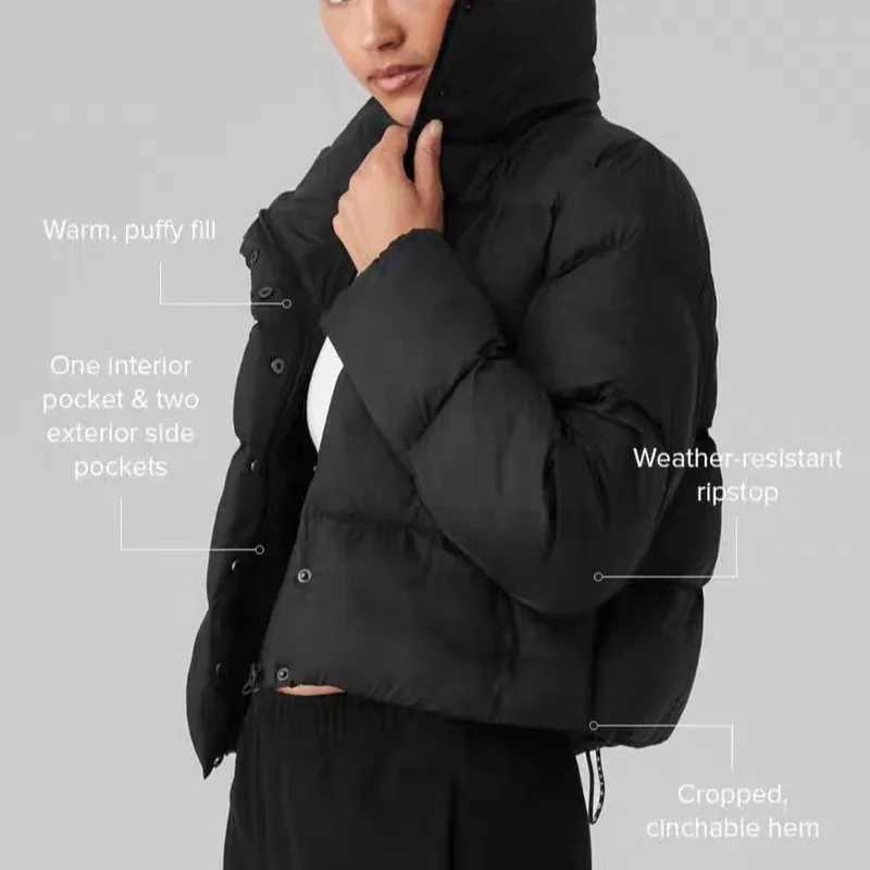 Thicken Warm Cotton-padded Jacket Sport Puff Parkas Women Winter Classic Stand-up Collar Loose Cotton Puffer Short Coat Outdoors J251105