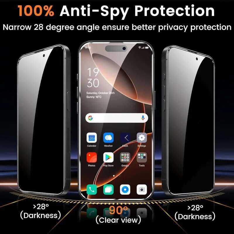 4Pcs Privacy Tempered 16 15 14 13 12 11 Pro Anti-Spy Screen Protectors For iPhone XS Max XR 7 8 Plus Glass