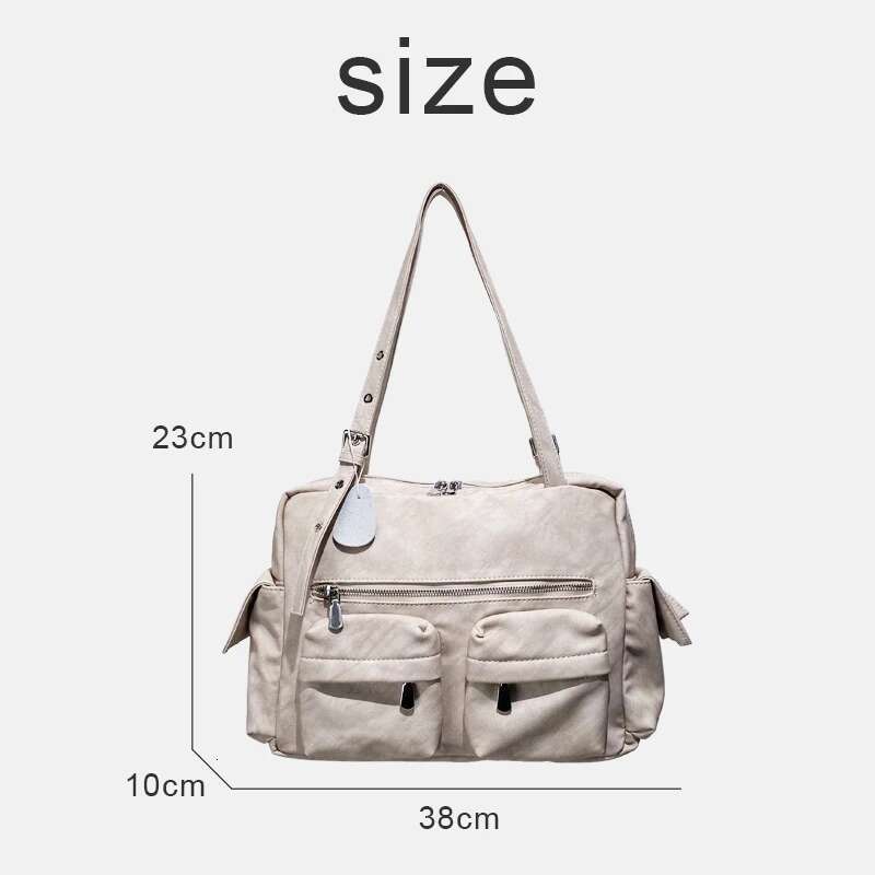 Korean Casual Custom Initials Box Bags For Women Designer Handbag Purse 2025 New In PU Multiple Pockets Underarm Shoulder