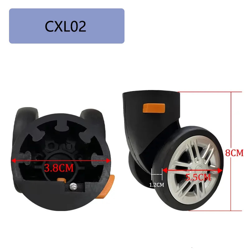 Removable Wheels Suitcase Universal Wheel Luggage Accessories Spare Parts for Trolleys Wheel Replacement Repair 251031