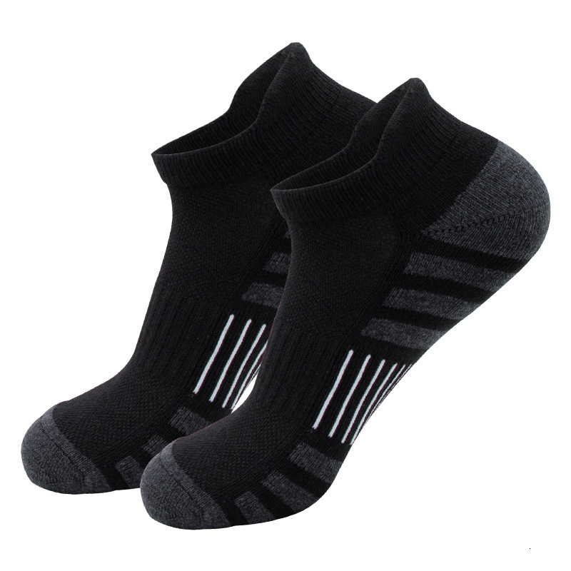 6 Pairs Lot Pack Mens Sports Socks Thick Cushioned Mesh Breathable Comfortable Ear Male Athletic Low Cut Running Ankle Socks 241226