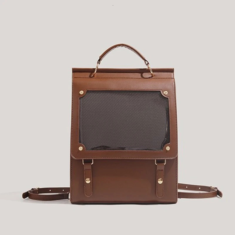 Retro Large Capacity Backpack Japanese Harajuku Ita Bag Transparent Tote School Bag Jk College Versatile Handbag 251104