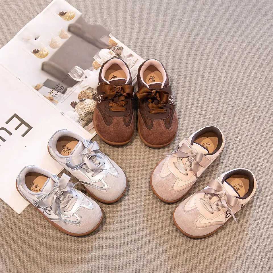 Girls Tennis Shoes Princess Fashion Casual Sneaker Child Non-Slip Soft Sole Flats 2025 New Spring Autumn Casual Shoes for GirlsT251105