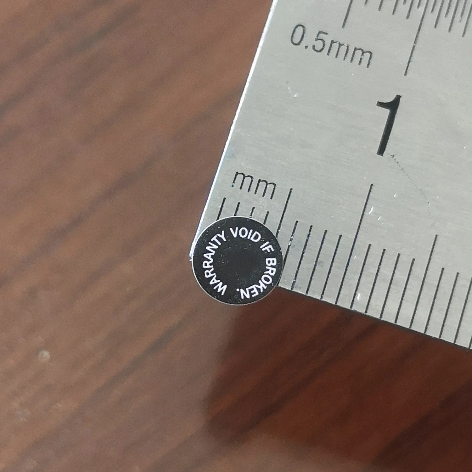 6/8/11/14mm WARRANTY VOID IF BROKEN Screw Hole Sticker Tamper Evident Brittle Paper Security Seal Removal Proof Open Invalid 250402