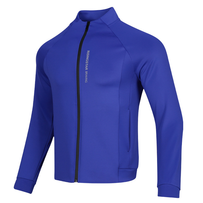 Premium Stand Collar Couple Letter Jacket Quick-Dry Autumn Winter Training Unisex Sports Cardigan Coat