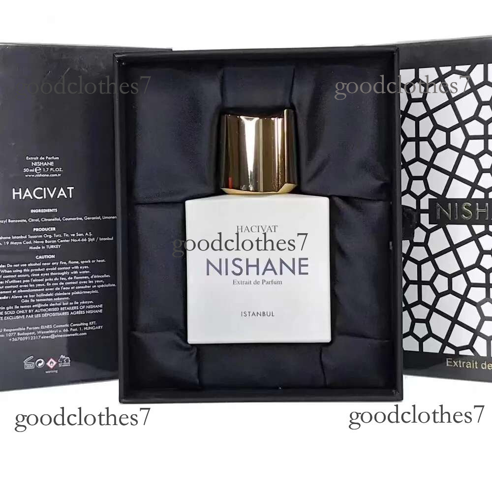 100ml Nishane Perfume Hacivat Wulonha Ani EGE Hundred Silent Ways Fragrance Man Women Extrait De Parfum Long Lasting Smell Brand Neutral Cologne Spray