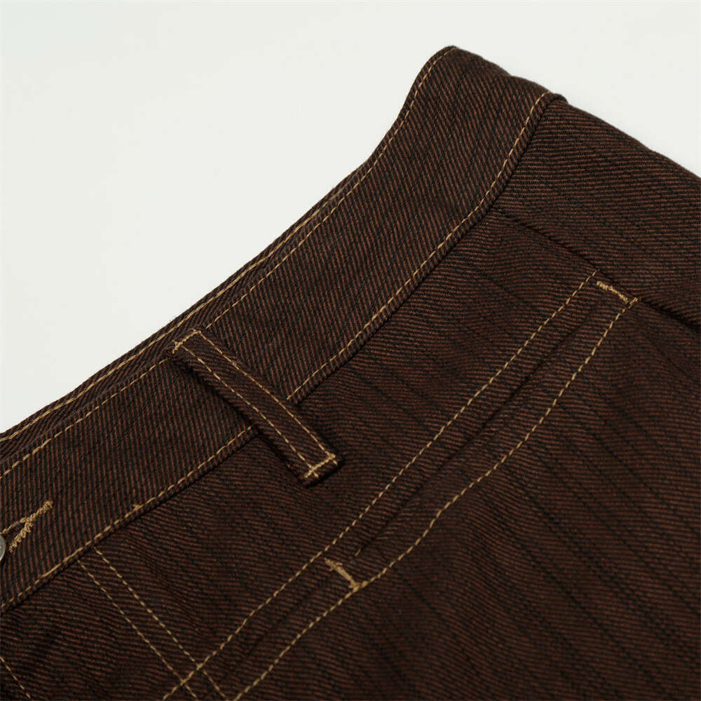 Men's Loose Wide-Leg Jeans Cleanfit Casual Long with Embroidered Pockets Versatile Straight-Leg Pants Trendy