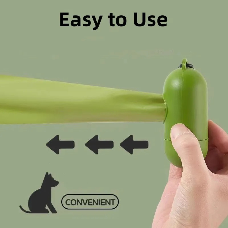 Biodegradable pet garbage bag thick portable dog poop bag outdoor cleaning pet supplies dog poop pickup bag with organizer 250403